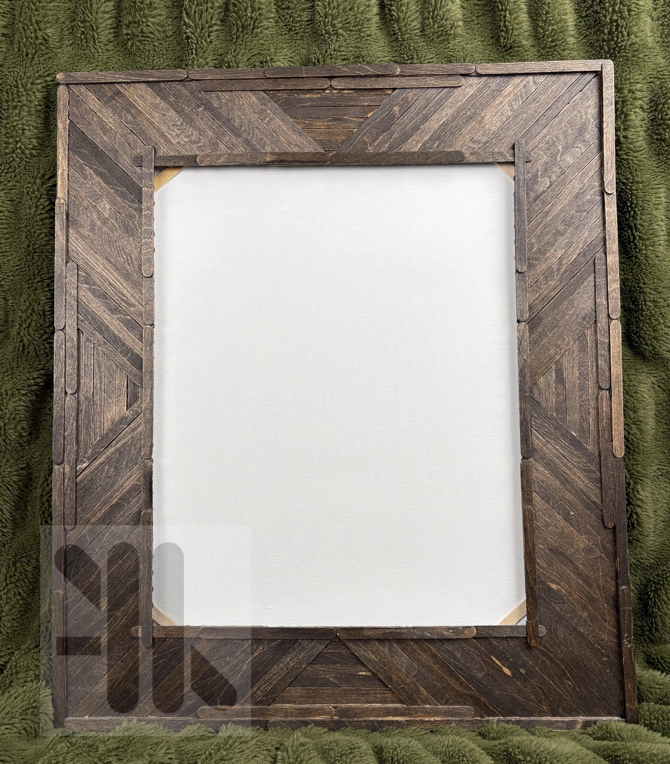 Herringbone stained frame