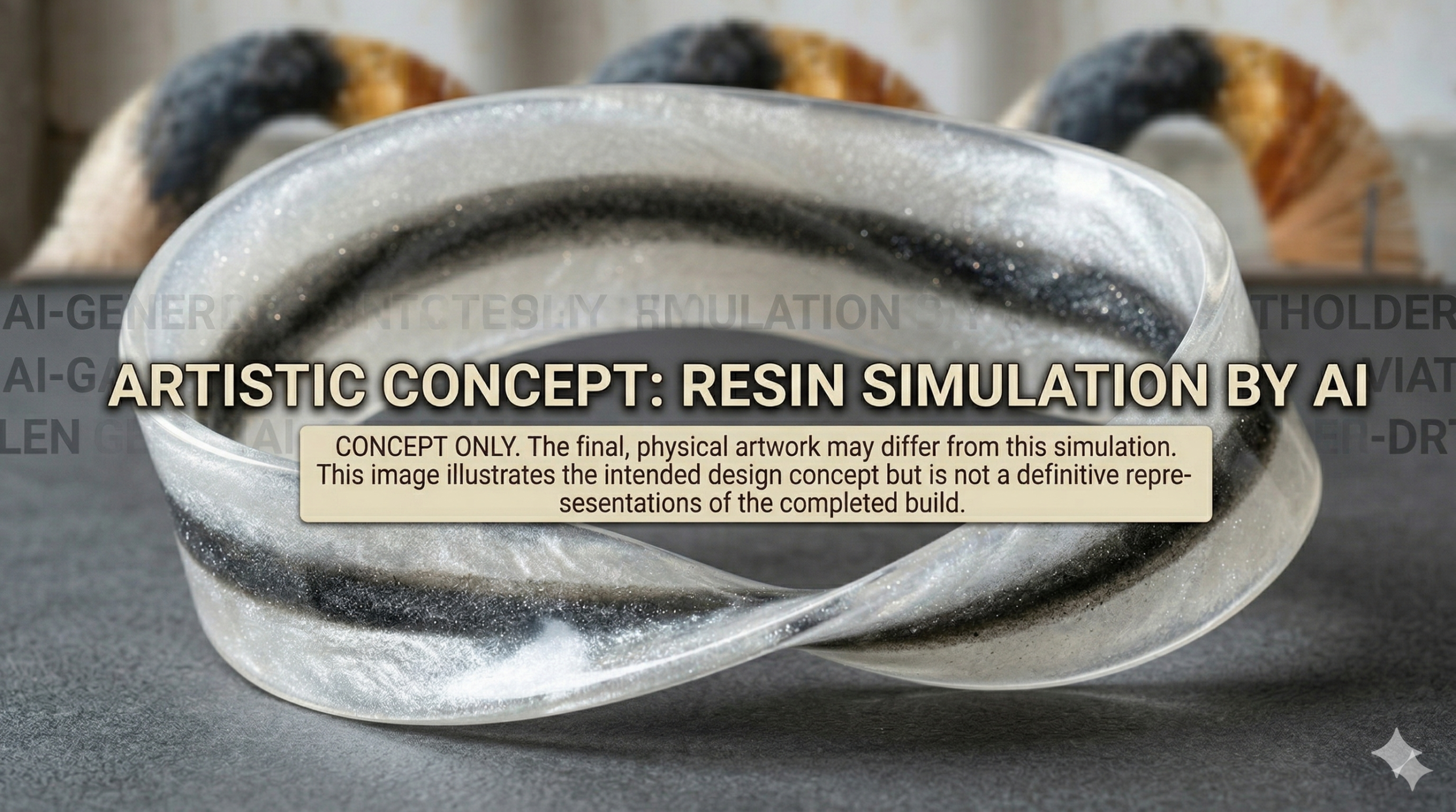Mobius Strip sculpture