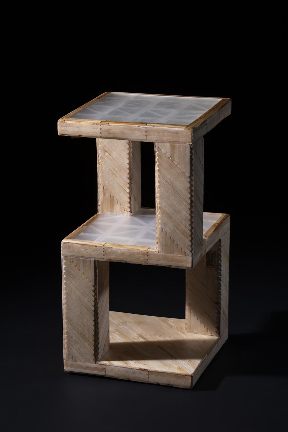 Cantilevered side table