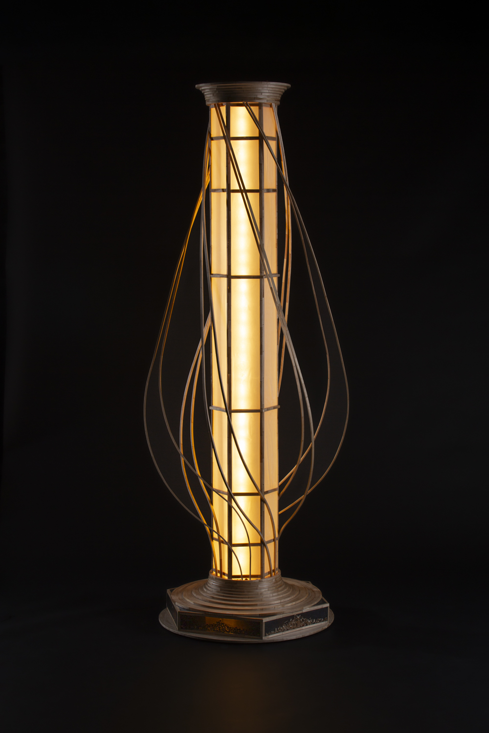 Vessel — 7ft 4in lamp sculpture lit from within