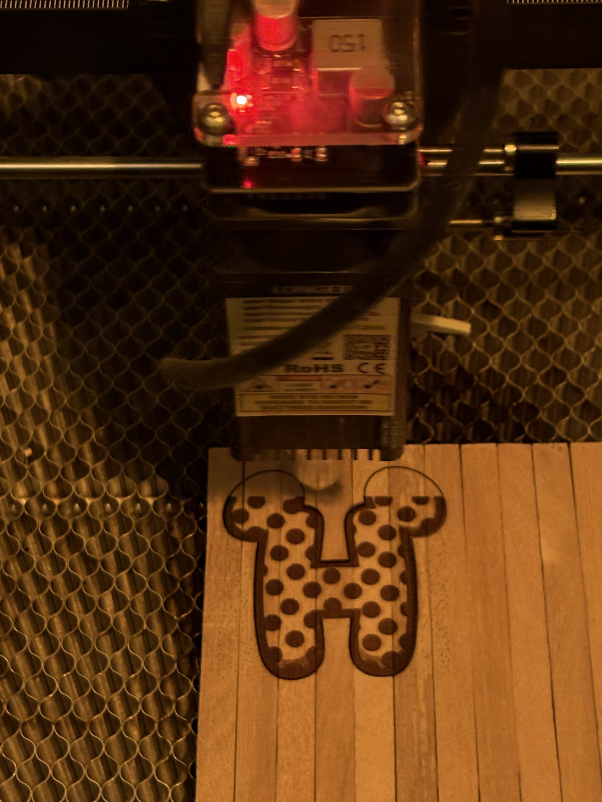 Laser engraving fine detail