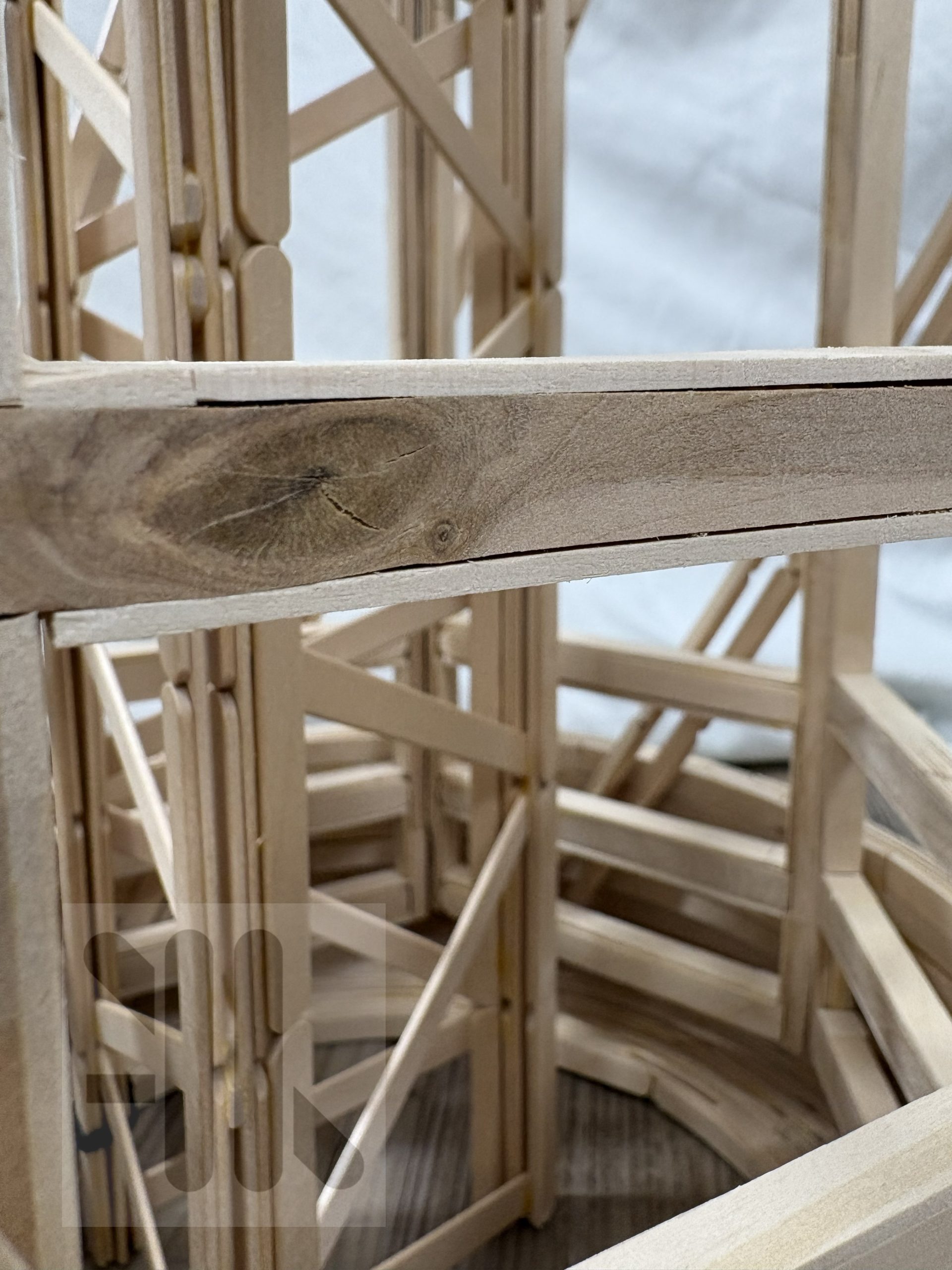 Close-up joinery detail